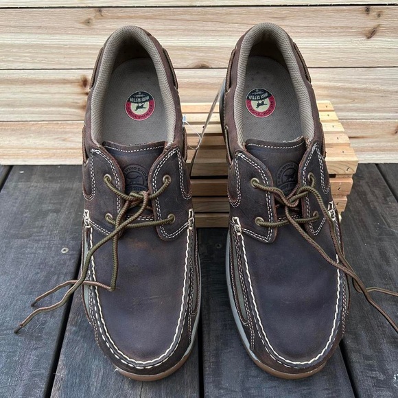 NWT New Red Wing Irish Setter Hunt Brown Leather Boat Shoes Loafers w/ Box - Picture 3 of 8